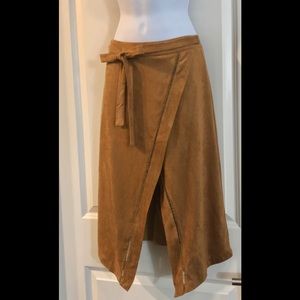 Tan Suede Skirt